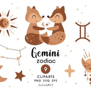 Zwillinge Sternzeichen Clipart, Zwillinge svg, Sternzeichen Png, Zwillinge Konstellation Clip Art, Baby-Dusche, digitaler Download, kommerzielle Nutzung