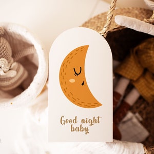 Celestial svg, Moon svg, Star svg, Sweet dreams clipart, Boho baby, Sleeping animals png, Baby shower, Digital download, Commercial use image 3