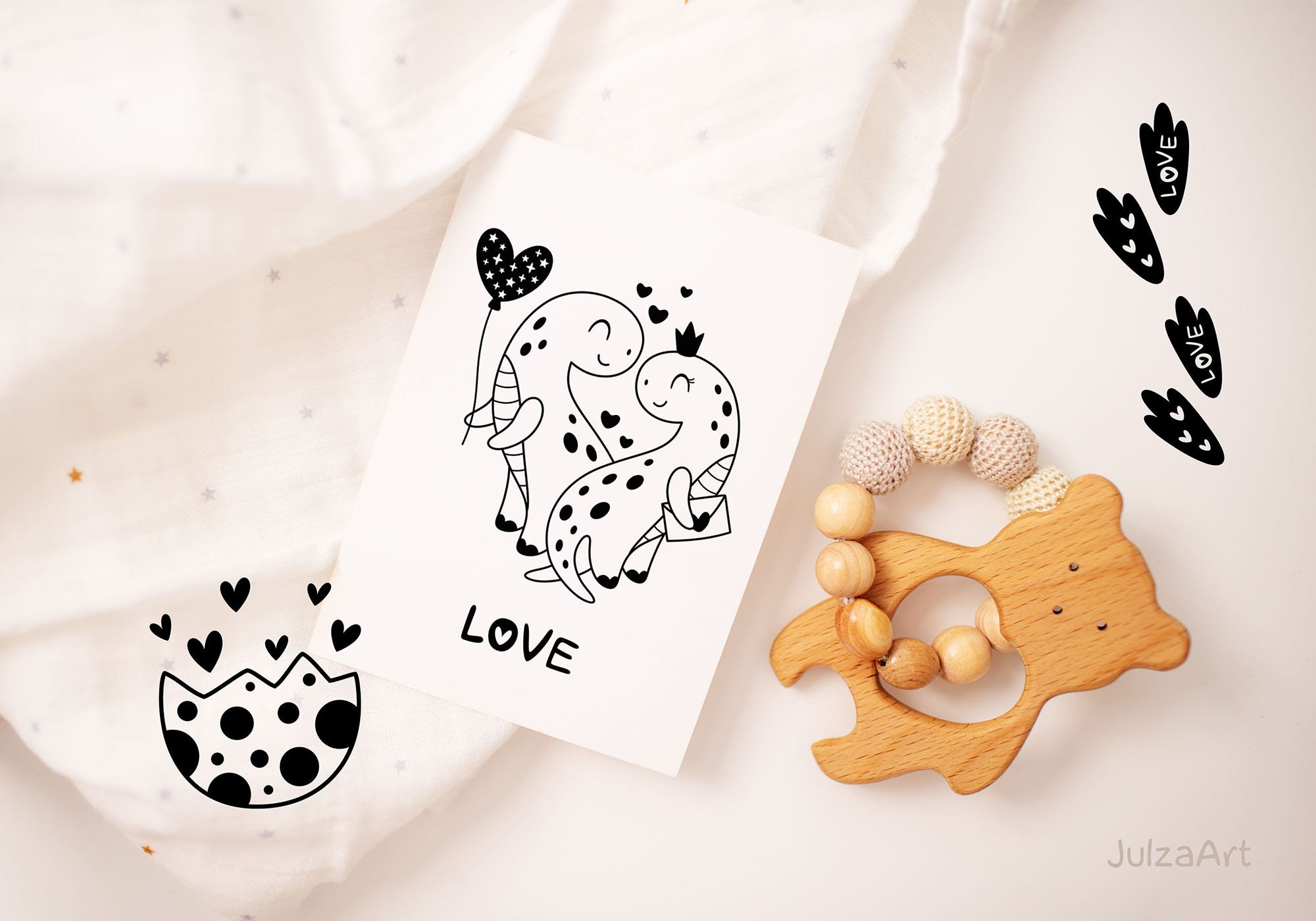 Dinosaur Valentine Clipart: Happy Valentines Day SVG, Love PNG, Black ...