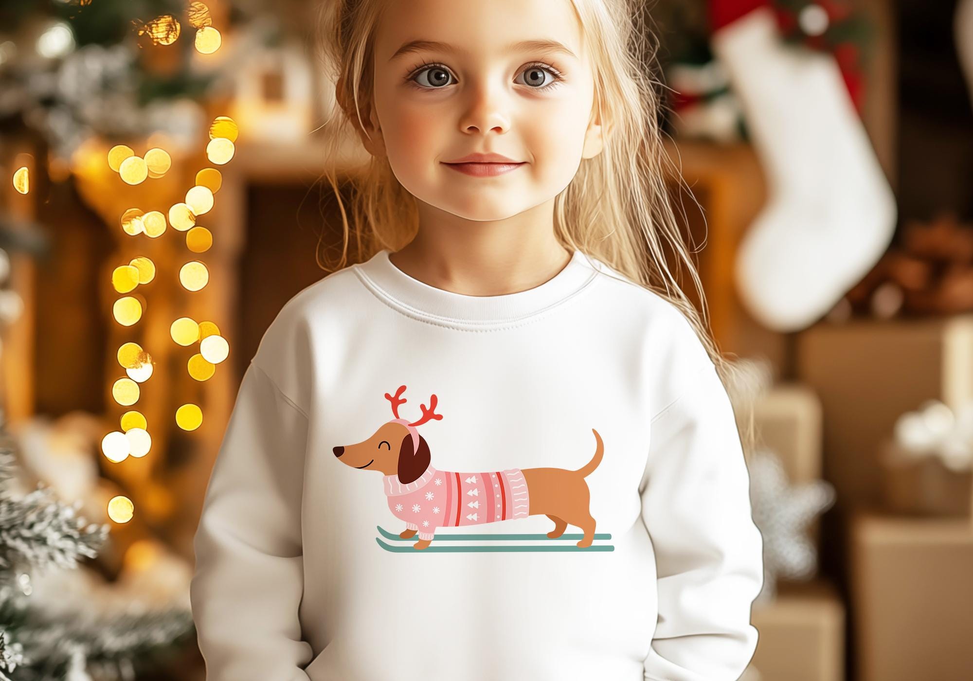 Christmas Dachshund Dog Clipart, Dachshund Through the Snow Png, Tis ...