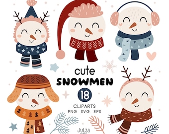 Snowman clipart, Cute Snowman face svg, Christmas Snowman svg, Merry Christmas clipart, Winter clipart, Funny Snowman png, Digital download