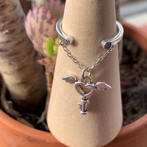 Sterling Silver Stackable Dangle Ring
