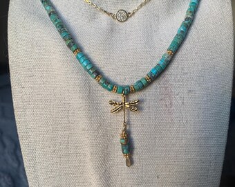 turquoise drenched in gold