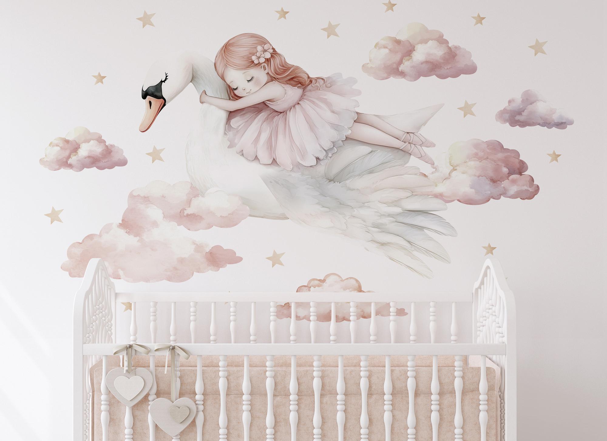 Little Haven™ Decoratie Zwaan Voor De Kinderkamer