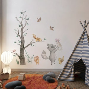 Sticker Mural Set Animaux de la Forêt Sticker Mural pour Chambre d'Enfant Sticker Mural pour Chambre de Bébé image 3