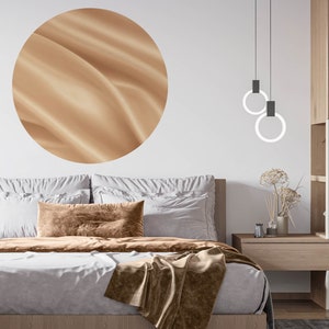 Sticker mural cercle, sticker mural or, sticker mural abstrait, autocollant or, sticker mural arc, sticker mural tête de lit, sticker mural berceau image 7