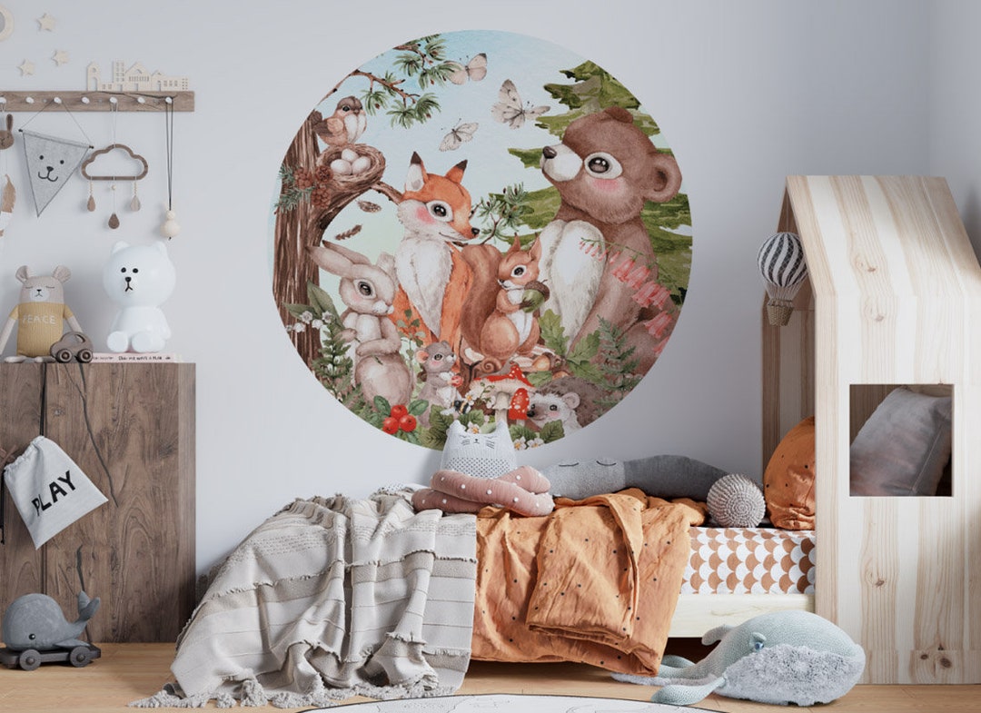 Vinilos decorativos adhesivos infantiles animales jungla multicolor Jungle