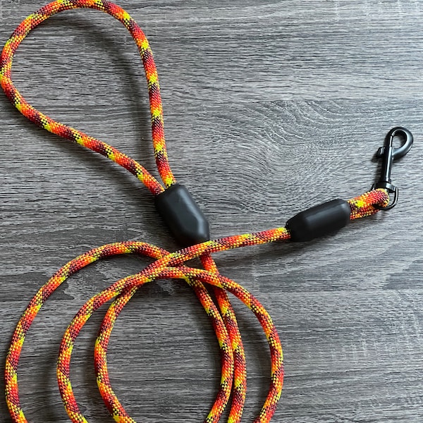 CUSTOM Recycled Climbing Rope Dog Leash-Strong-Durable-Multiple Colors and Patterns-Handmade