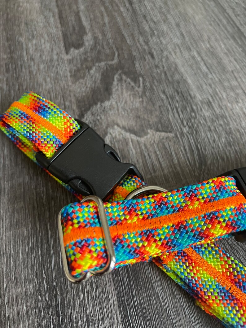 CUSTOM Adjustable Recycled Climbing Rope Dog Collarmultiple Etsy