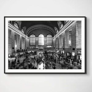 Grand Central Station Black and White Photography Print
