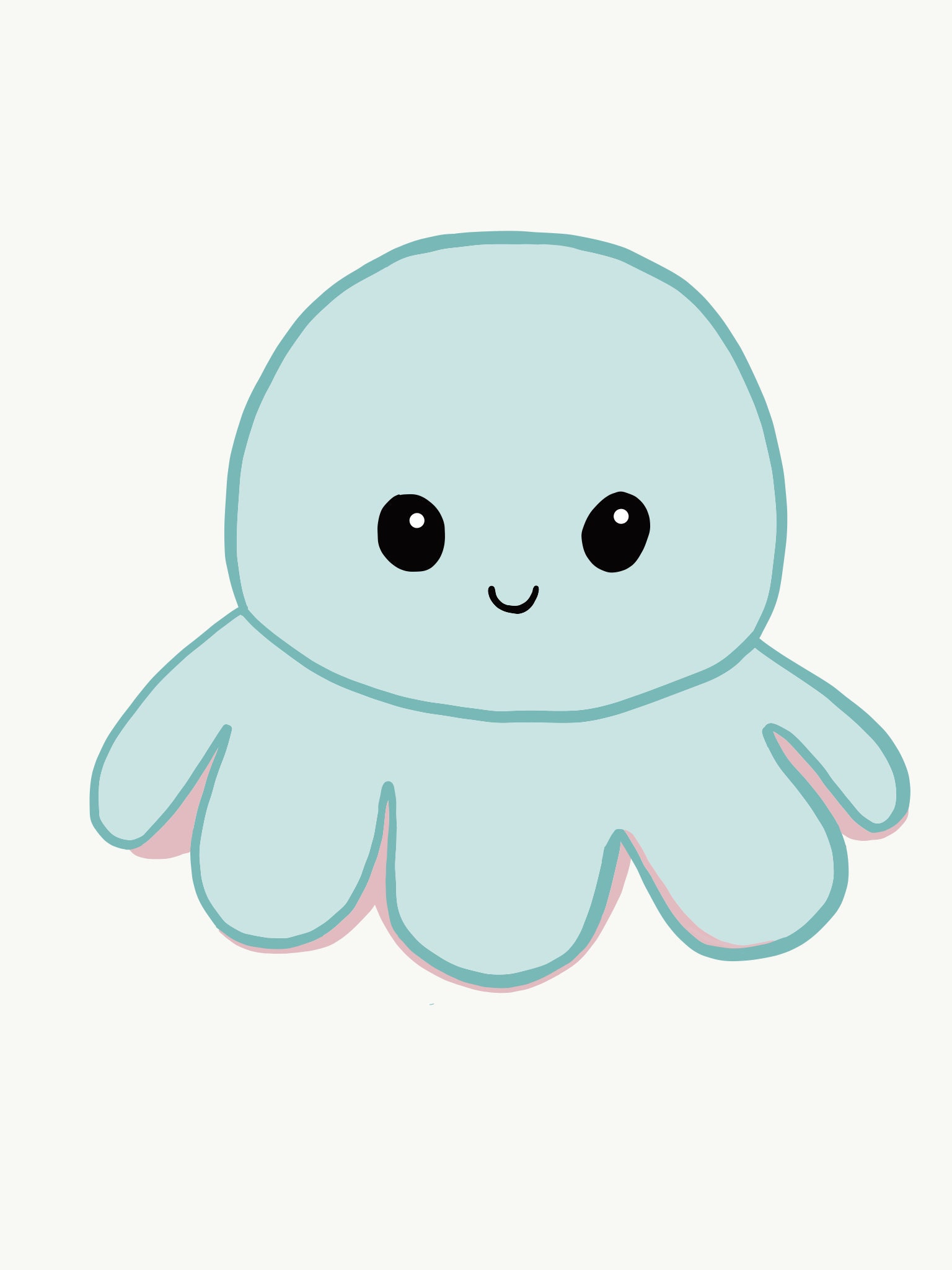 Cute Octopus Clear Sticker Mood Octopus Happy Octopus Etsy
