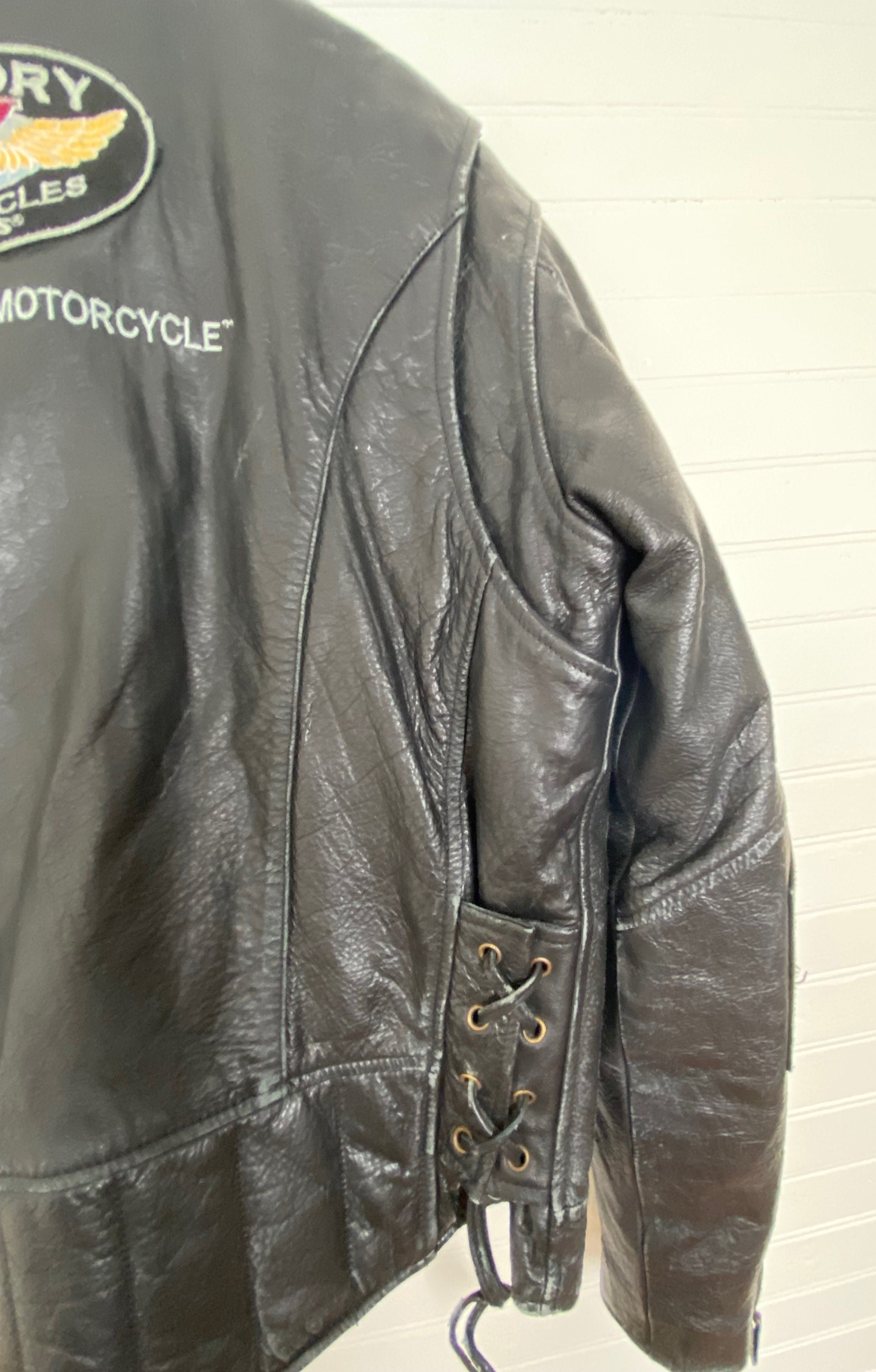 Victory Leather Men's Motorcycle Jacket, Size Medium - Etsy
