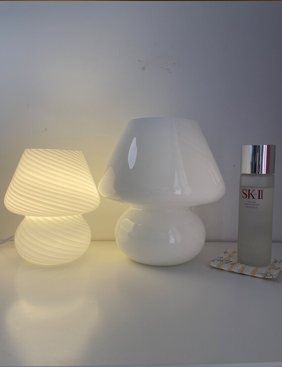 Murano Style handmakeGlass Lamp 1970s vintage style mushroom lamp bedroom lamp\uff0c Mushroom Lamp