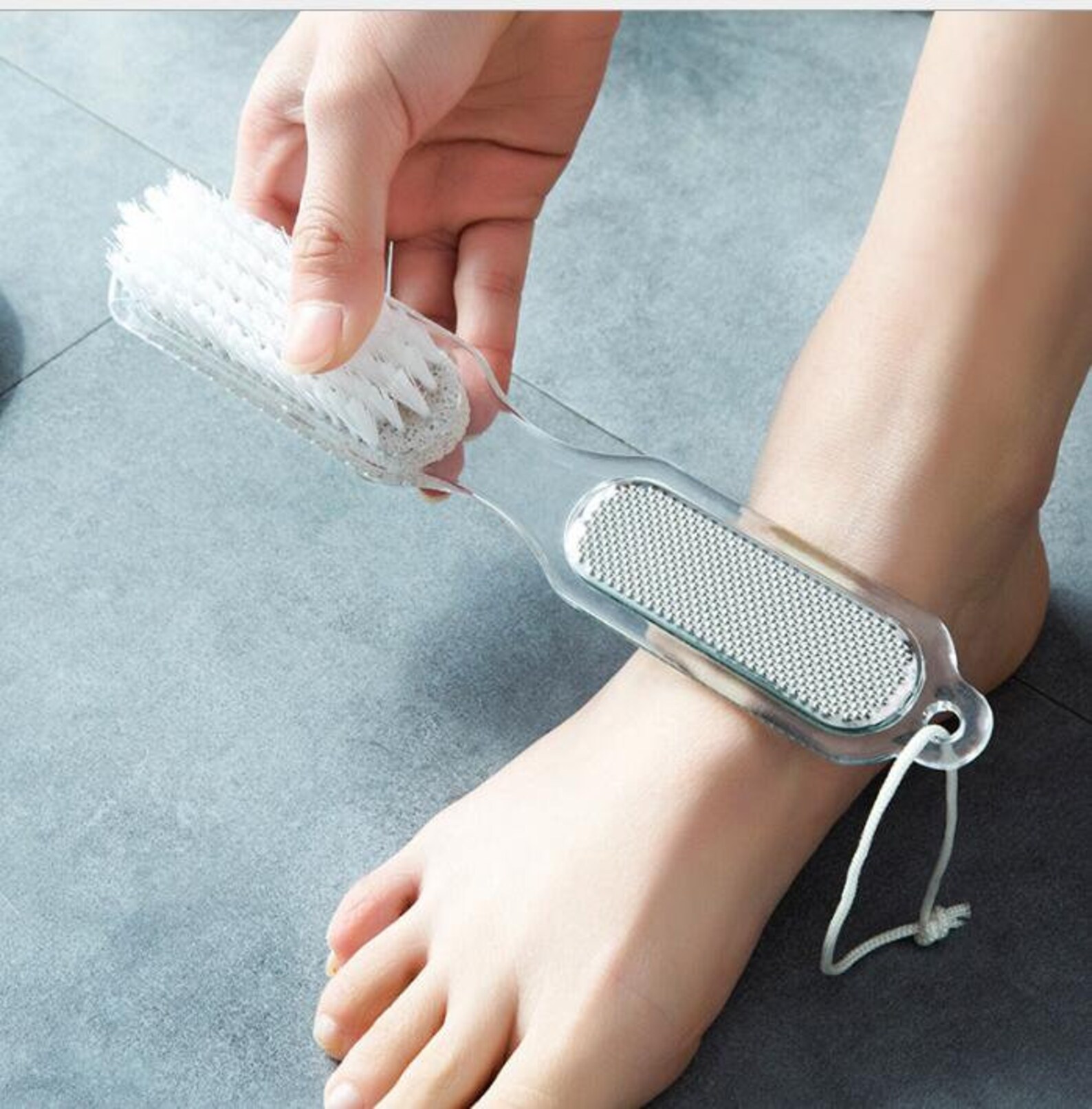 4 en 1 Pedicure Paddle Foot File Rasp Brush Pumice Stone Scrub Etsy