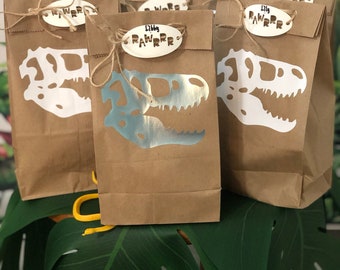 Gift Bags, Party Favors, Jurassic World Favor Bags, Dinosaur Gift Bags, Dinosaur Party Favors, Dinosaur Birthday Decor