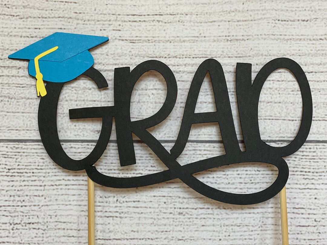 Graduation Cake Topper Grad Topper Grad Cap Cake Topper Graduation ...