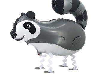 Raccoon Walking Animal Balloon, Kids Party Decoration