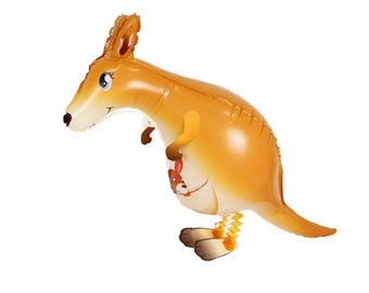 Walking Kangaroo Balloon, Pet Airwalker for Kids Parties