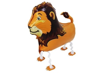 Globo de león caminante, mascota voladora para fiestas