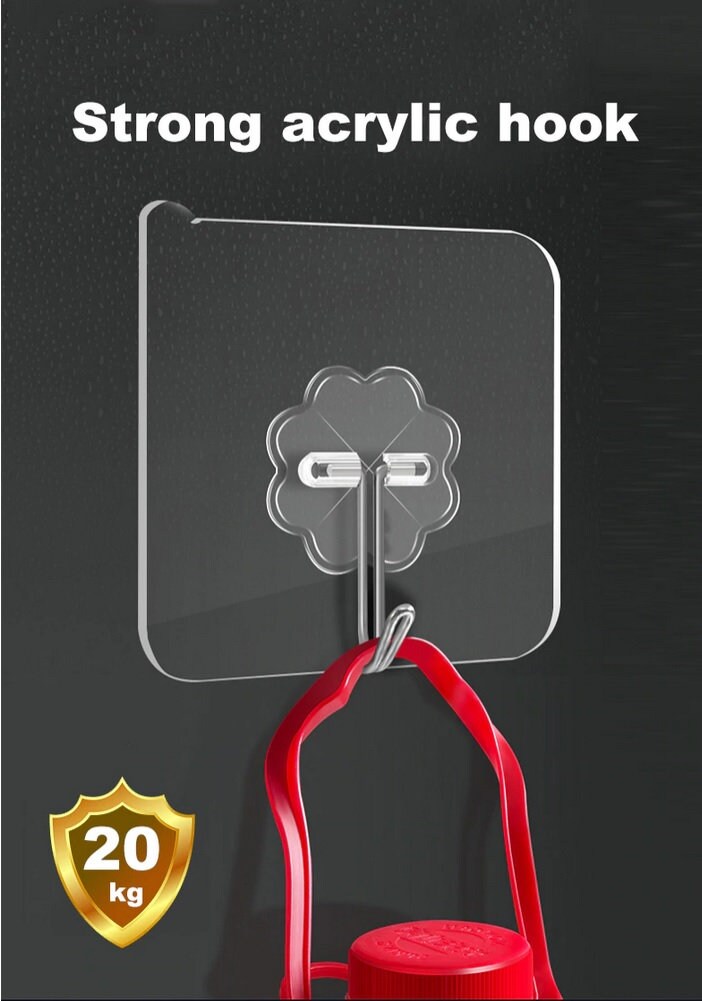 120 Self Adhesive Strong Sticky Hooks Heavy Duty Wall Etsy UK