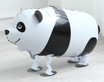Ballon en forme de Panda pour animaux de compagnie, marcheur, en aluminium, à hélium, jouets de fêtes amusants pour enfants, Jungle, ZOO, ferme