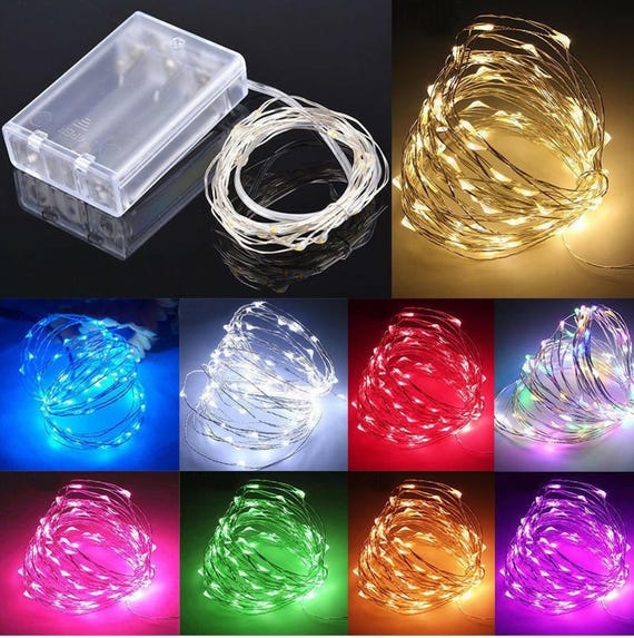 1m - 10m Fairy Lights Copper Wire LED String Light Battery Powered For Christmas Wedding Party Bedroom Indoor Decoration - 39 - View #9