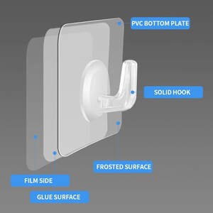 Latoxcaa Large Adhesive Hooks, 10 Pack Heavy Duty ... - Shein
