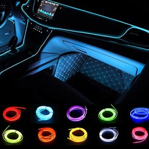 Flexible LED Strip Neon Rope EL Wire String Car Glow Light 5m Lighting USB Power Craft Auto