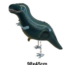 Ballon en forme de dinosaure pour animaux de compagnie, marcheur, en aluminium, à hélium, jouets de fêtes amusants pour enfants, Jungle, ZOO, ferme