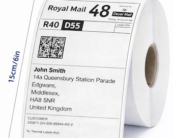 Etiquetas térmicas directas de 4x6 pulgadas, 500 por rollo, etiquetas de código de barras para envíos, Zebra Rollo Munbyn