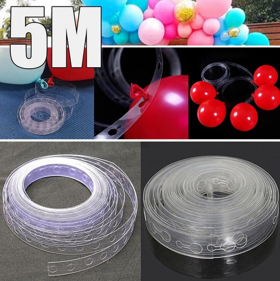 5M Balloon Strip Arch Party DIY Hen Chain Plastic Tape Garland String  Wedding Double Single 