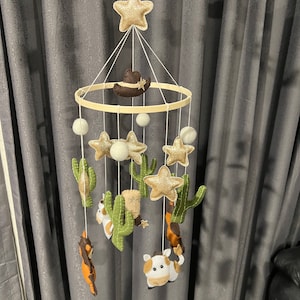 Cowboy themed Baby Mobile