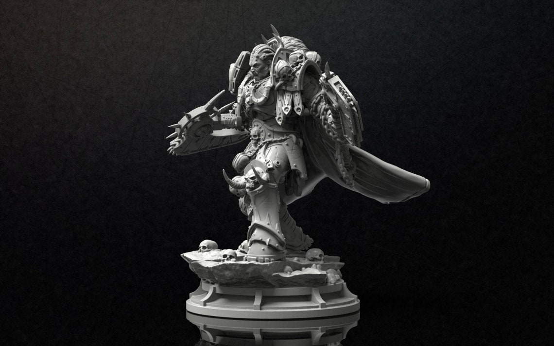 Angron The Red Knight Space Legats tabletop miniatures Etsy