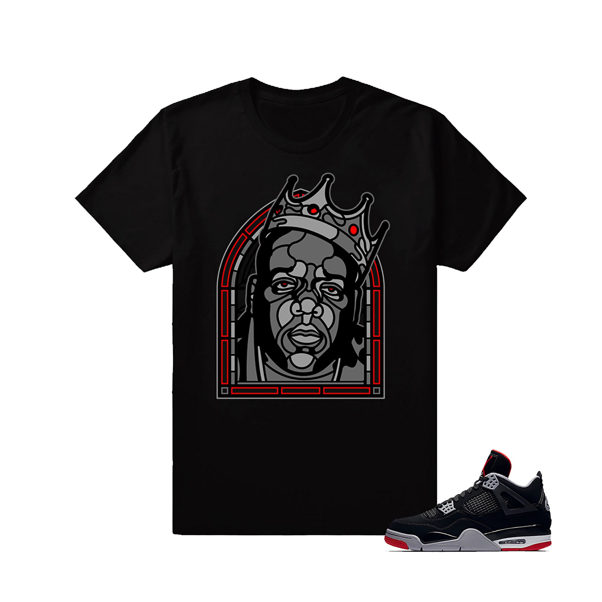 Shirts To Match Jordan 4 Bred Retro 4s Jordans Matching Tees | Etsy