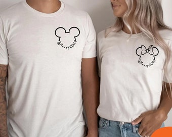 Disney 2024 Pocket Size Print Shirts, Mickey Shirt 2024, Disneyworld Shirts Family, Minnie Mouse Pocket Tees, Disneyland Shirts