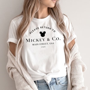 Return to Mickey & Co T-Shirt, Mickey and Co., Main Street USA, Disney Trip Shirt, Cute Disney Mickey Tee, Disney 2025 Girls Trip Shirts