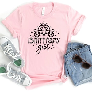 Disney Birthday Girl Shirt, Disney Shirt For Women, Cinderella Birthday Tee, Birthday Girl Shirt
