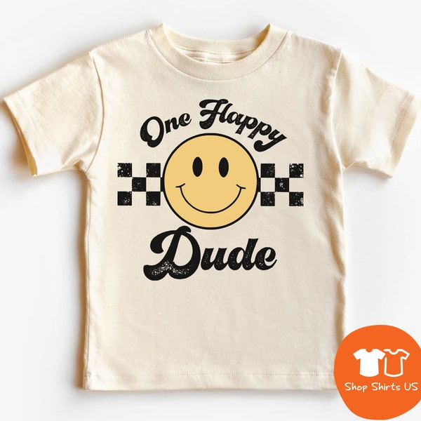 One Happy Dude Shirt, Smiley Face Matching Birthday Outfit, Mommy and Me, One Happy Daddy Mama Family Tees, Birthday Shirts, 1st Birthday