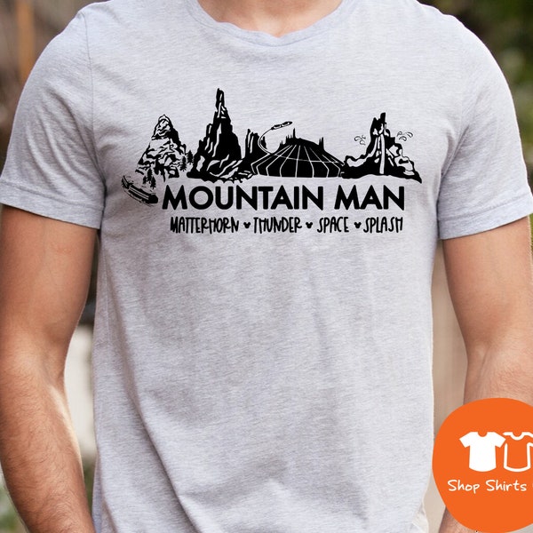 Mountain Man Disney Shirt, Disney Dad Tees, Gift for Dad,  Mickey Disney Shirt