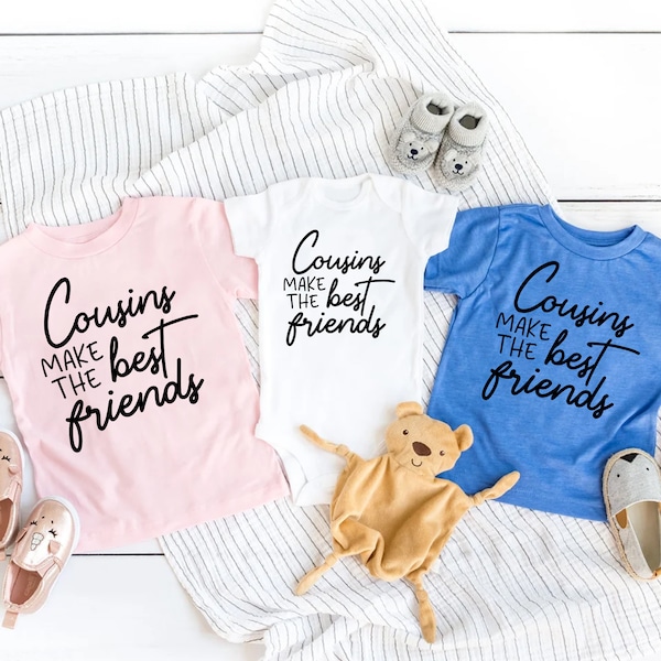 Cousins Make The Best Friends Shirts, Big Cousin - Little Cousin Shirts, Cousin crew shirts, Gift for New Cousin, Pregnancy Announcement Tee