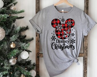 Disney Christmas Shirts, Disney Xmas Tees, Mickey - Minnie Matching Christmas Shirts, Disney Shirts for Woman Men Kids, Disneyland Group Tee