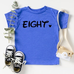 Eight Shirt, 8th Birthday Shirt, Eight Birthday Girl Shirt, Eight Years Old, I&#39;m Eight Shirt, 8 Years Old Shirt, 8th Birthday Boy Tee
