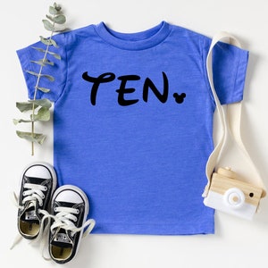 Ten Shirt, 10th Birthday Shirt, Ten Years Old, I&#39;m Ten Shirt, 10 Years Old Shirt, 10th Birthday