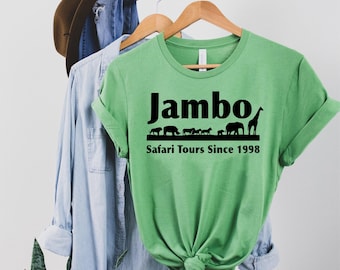 Camiseta de Jambo Safari Tours, Camisetas Disney para mujer, Camiseta de Animal Kingdom, Camiseta de safari, Camisetas Disney Safari