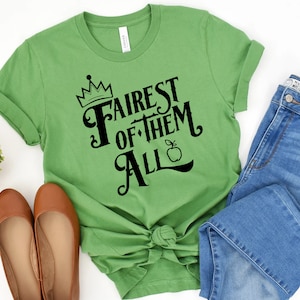 Schönste von ihnen allen Shirt, Disney Shirt für Frauen, Schneewittchen Shirt, böse Königin T-Shirt