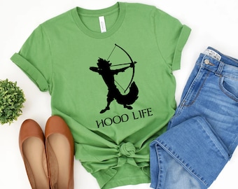Disney shirt For Women, Robin Hood Kids shirt, Hood Life Shirt, Disney Robin Hood Men Shirt, Disney Family Tees