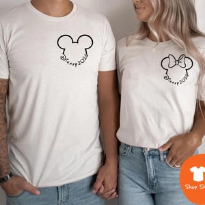 Disney 2026 Pocket Size Print Shirts, Mickey Shirt 2026, Disneyworld Shirts Family, Minnie Mouse Pocket Tees, Disneyland Shirts