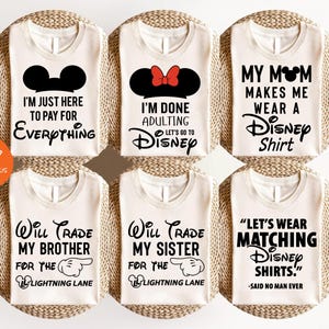 Disney Shirts, Disney Family Shirts, Disney Matching Shirts, Disneyworld Group Shirts, Disneyland Shirts, Disney World Kids Shirts