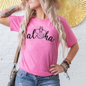 Aloha Pineapple shirt, Hawaii shirt, Women&#39;s Vacation Shirts, Hawaii trip tee, Aulani shirt, Hawaii tee, Disney Shirt for Women