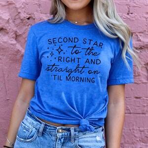 Disney shirt, Women's Disney shirt, Peter Pan Disney Women Shirt, Second Star To The Right Peter Pan Shirts For Men and Kids